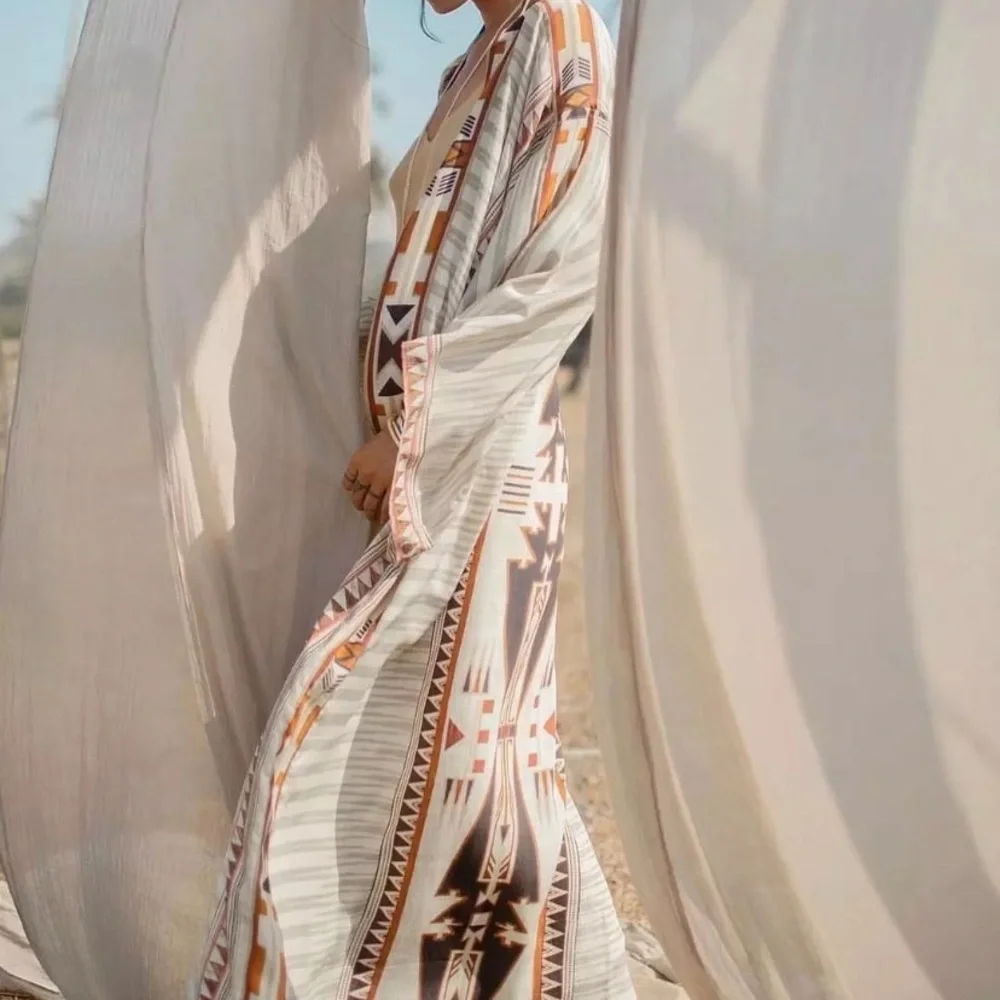 SOLD OUT Western Aztec Boho Tribal Kimono Duster Wrap - Picture 1 of 5